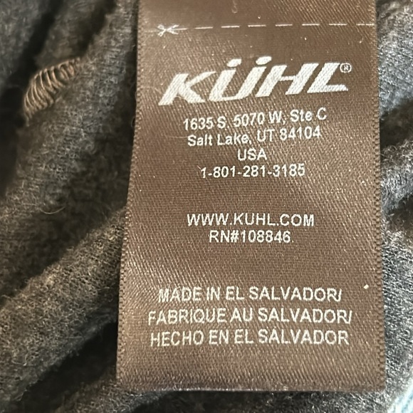 Kuhl Women's Akkomplice Zip Neck Shirt Style #4256 Size XS Base‎ Layer Charcoal - Picture 6 of 8